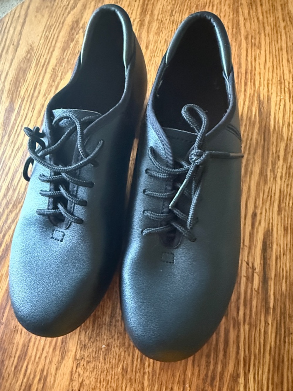Kids Black Lace-Up Oxford Shoes